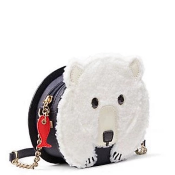 kate spade cold comforts polar bear crossbody bag - Picture 2 of 7